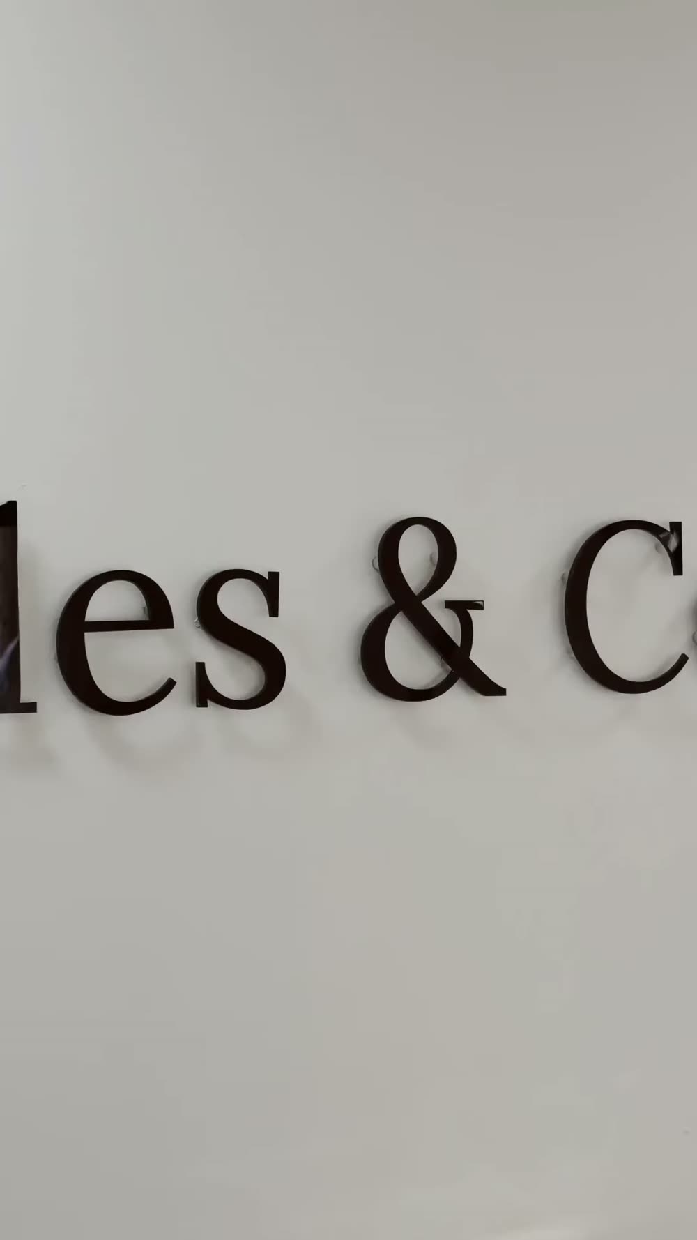 Signage detail from the Acai Studio shoot